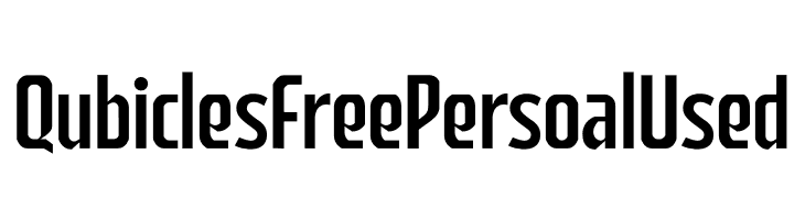 Qubicles Free Persoal Used  नि: शुल्क फ़ॉन्ट्स डाउनलोड