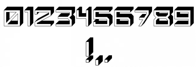 Qubio Shadow Regular Font OTHER CHARS