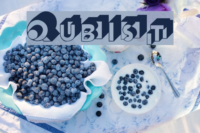 Qubist Font examples