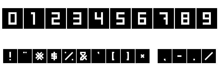 Qubix Font OTHER CHARS
