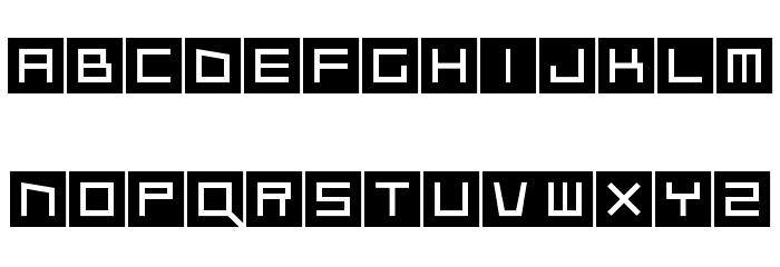 Qubix Font LOWERCASE