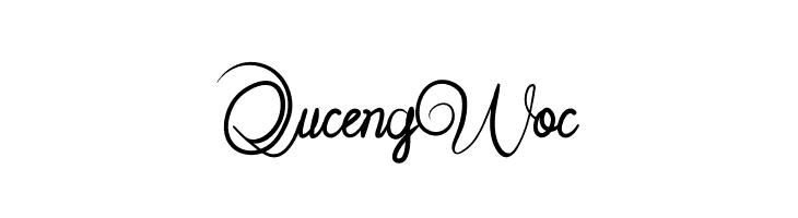 Quceng Woc  Descarca Fonturi Gratis