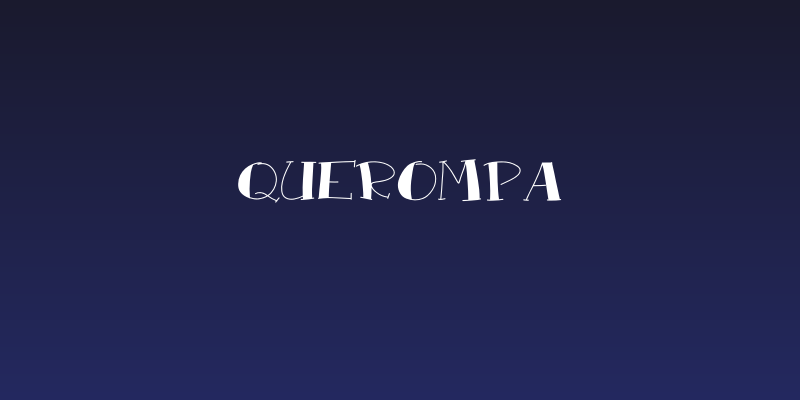 QueRompa Social Header