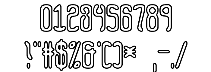 Queasy Outline BRK Font OTHER CHARS