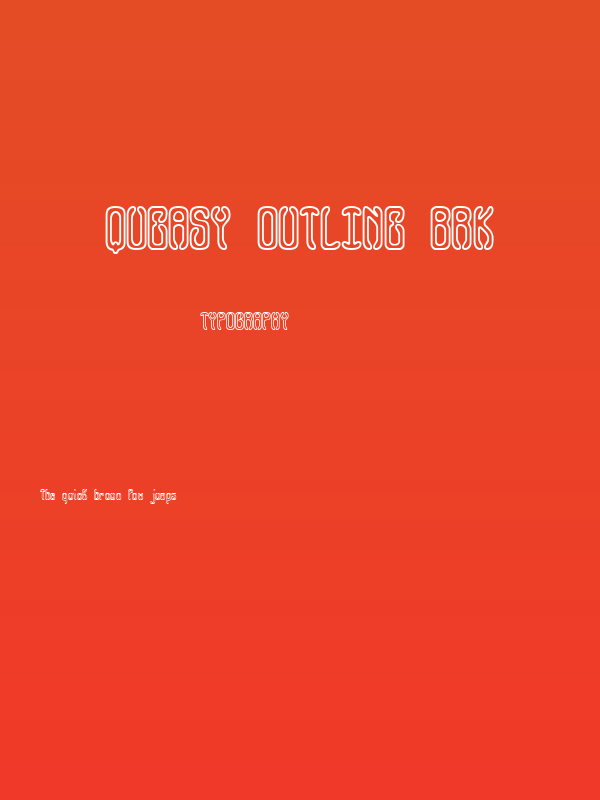 Queasy Outline BRK Poster