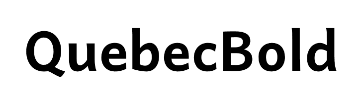 Quebec Bold  免费字体下载