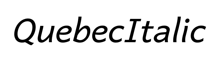 Quebec Italic  Frei Schriftart Herunterladen