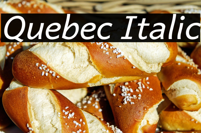 Quebec Italic Example 3