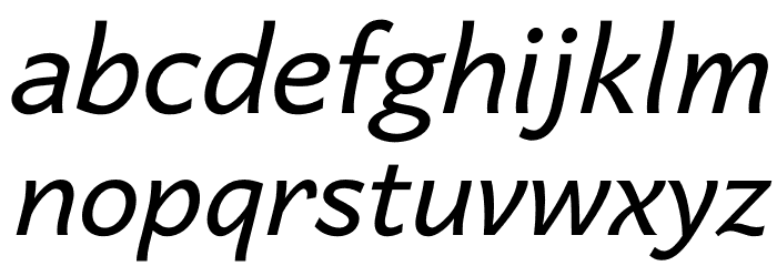 Quebec Italic Font LOWERCASE