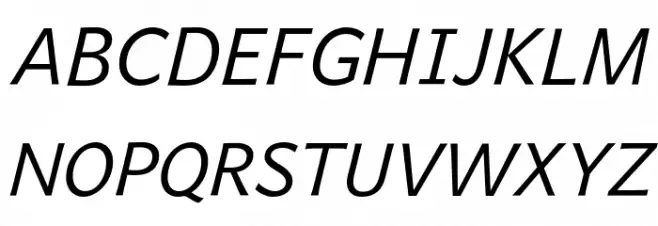 Quebec Light Italic خط أحرف كبيرة