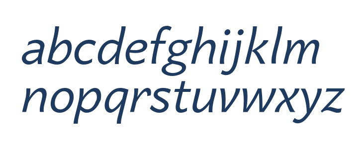 Quebec Light Italic Lowercase