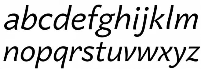 Quebec Light Italic 字体 小写