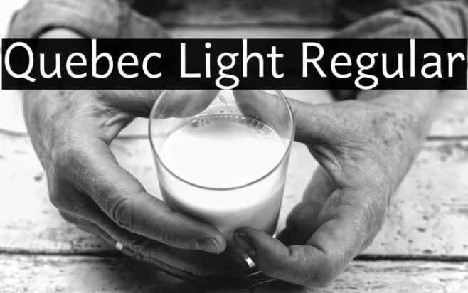 Quebec Light Regular Example 1