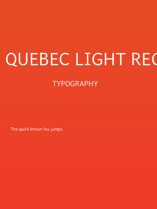 Quebec Light Regular Poster