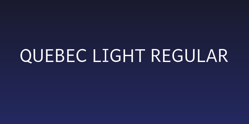 Quebec Light Regular Social Header