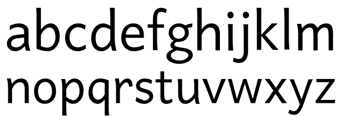 Quebec Light Regular Font LOWERCASE