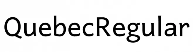 Quebec Regular  تنزيل الخطوط