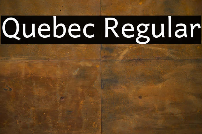 Quebec Regular Example 3