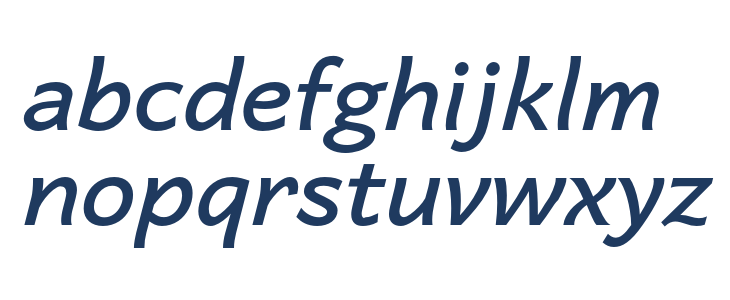 Quebec SemiBold Italic Lowercase
