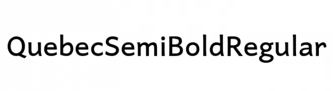 Quebec SemiBold Regular  تنزيل الخطوط
