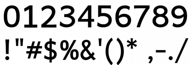 Quebec SemiBold Regular Font OTHER CHARS