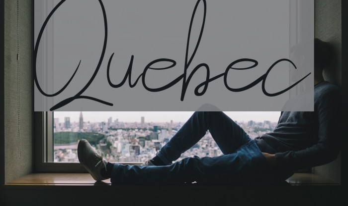 Quebec Font examples