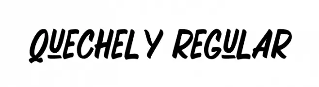 Quechely-Regular  フリーフォントのダウンロード