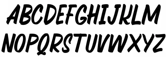 Quechely-Regular Schriftart Groß