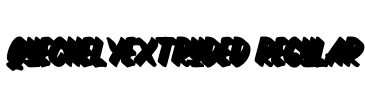 QuechelyExtruded-Regular  免费字体下载