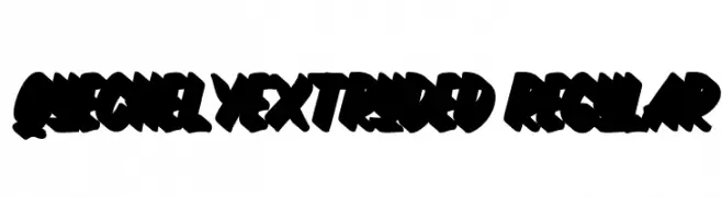 QuechelyExtruded-Regular  Frei Schriftart Herunterladen