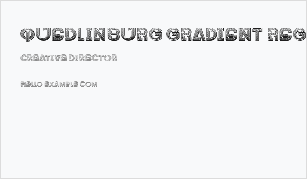 Quedlinburg Gradient Regular Business Card