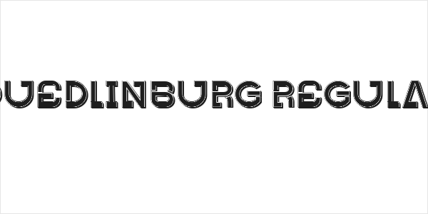 Quedlinburg Regular Logo