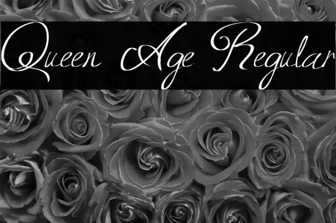 Queen Age Regular Font examples