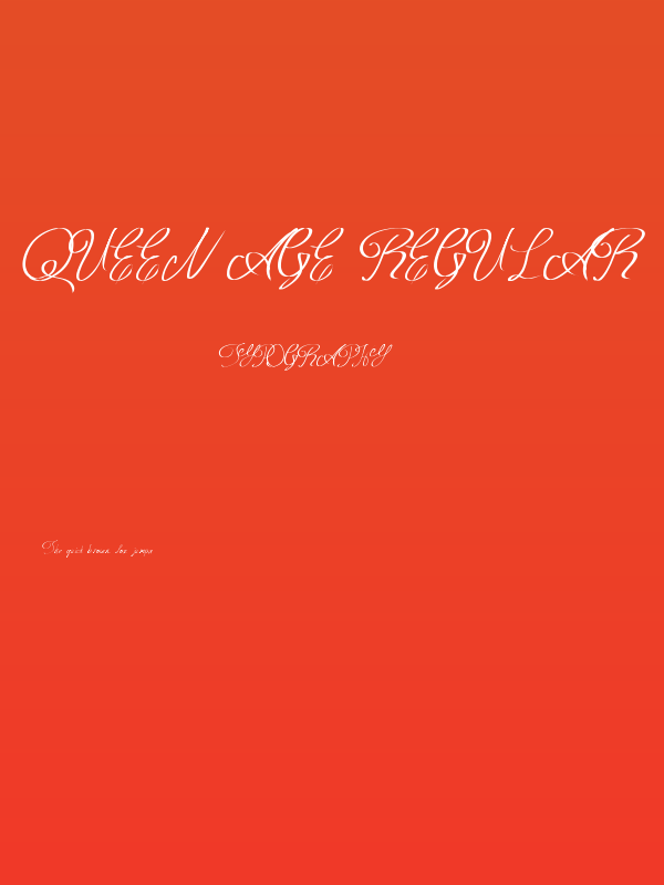 Queen Age Regular Poster