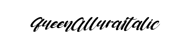 Queen Allura Italic  Frei Schriftart Herunterladen
