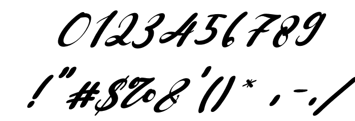 Queen Allura Italic Font OTHER CHARS