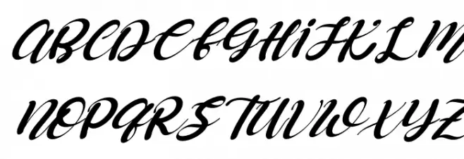 Queen Allura Italic Schriftart Groß