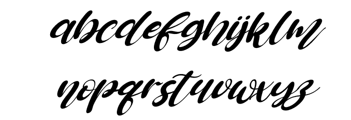 Queen Allura Italic Font LOWERCASE