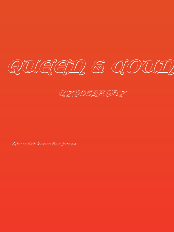 Queen & Country 3D Italic Poster