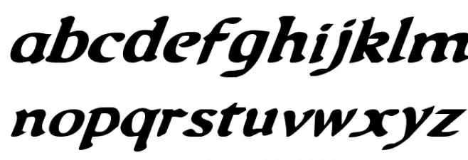 Queen & Country Bold Italic Fuentes MINÚSCULAS