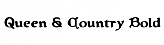 Queen & Country Bold  フリーフォントのダウンロード