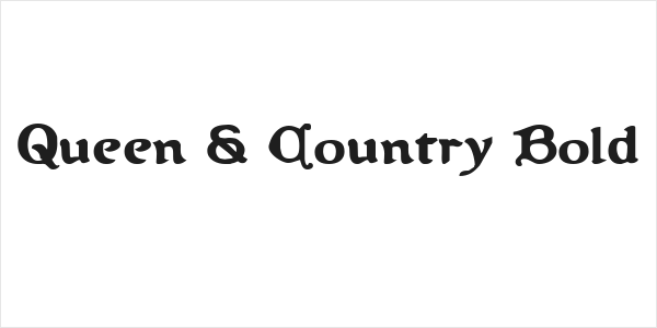 Queen & Country Bold Logo