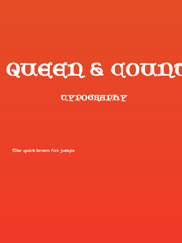 Queen & Country Bold Poster