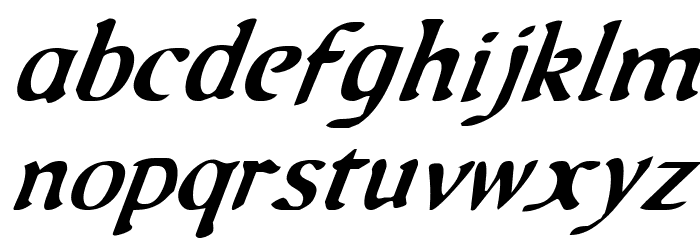 Queen & Country Condensed Italic Fonte MINÚSCULAS