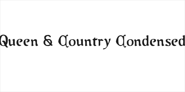 Queen & Country Condensed Logo