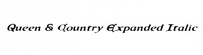 Queen & Country Expanded Italic  baixar fontes gratis