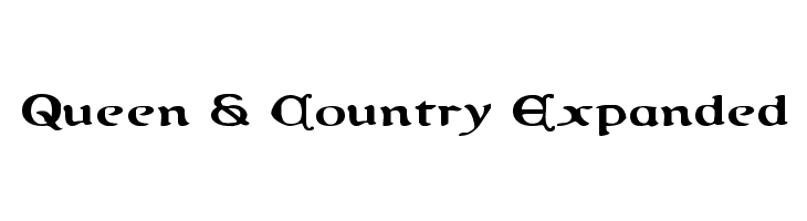 Queen & Country Expanded  Free Fonts Download