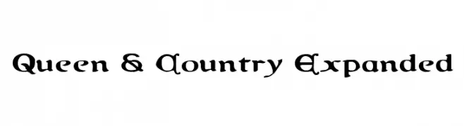 Queen & Country Expanded  フリーフォントのダウンロード