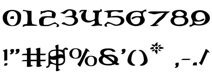 Queen & Country Expanded フォント その他の文字