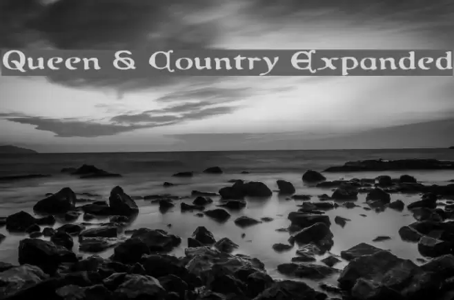 Queen & Country Expanded フォント examples
